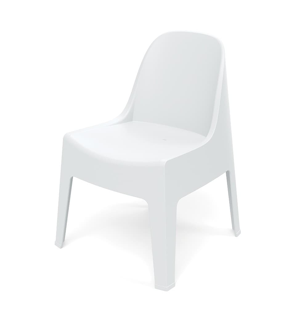Záhradná stolička MILANES 58x60x73,5 cm biela 1
