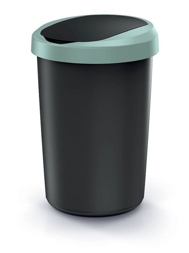 Odpadkový kôš COMPACTO 40 L čierny/zelený 1