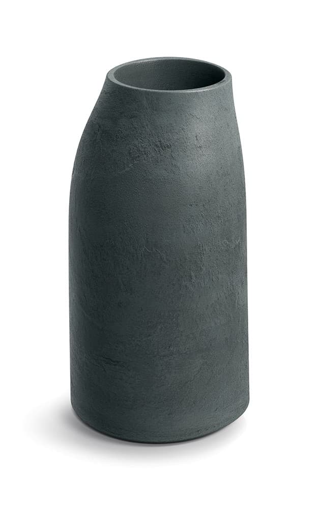 Plastový kvetináč EPOCCOS MIDLOS 38 cm grafitovo sivý