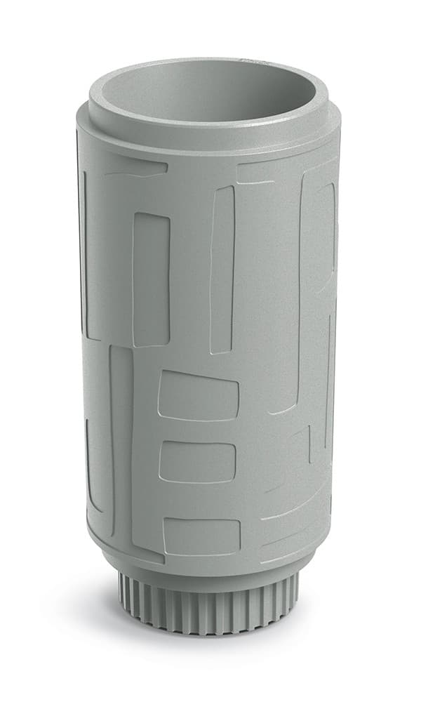 Plastový kvetináč FOLKAS ROUNDOS HIGH betónovo sivý