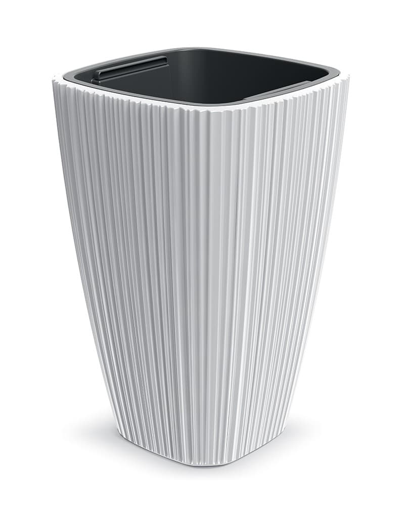 Plastový kvetináč OROS biely