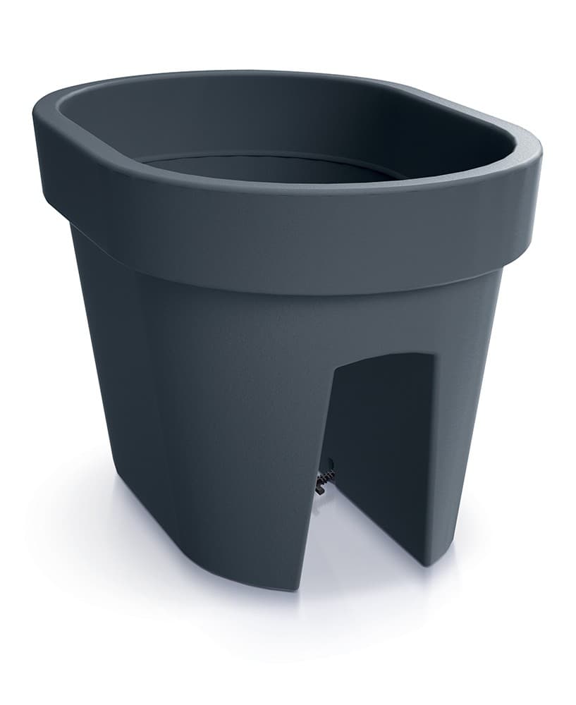 Kvetináč Lofly Railing tmavosivý 1