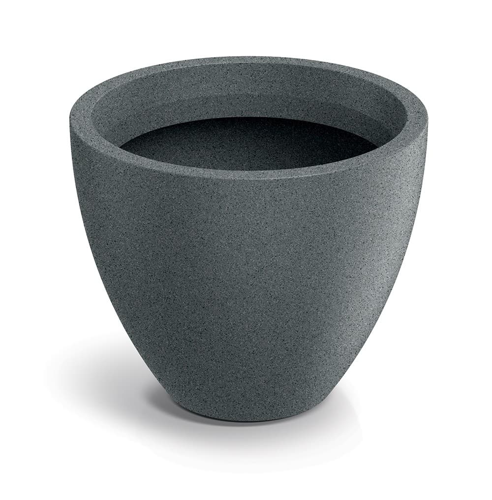Plastový kvetináč MOLIOS ROUNDAS granitovo sivý 1