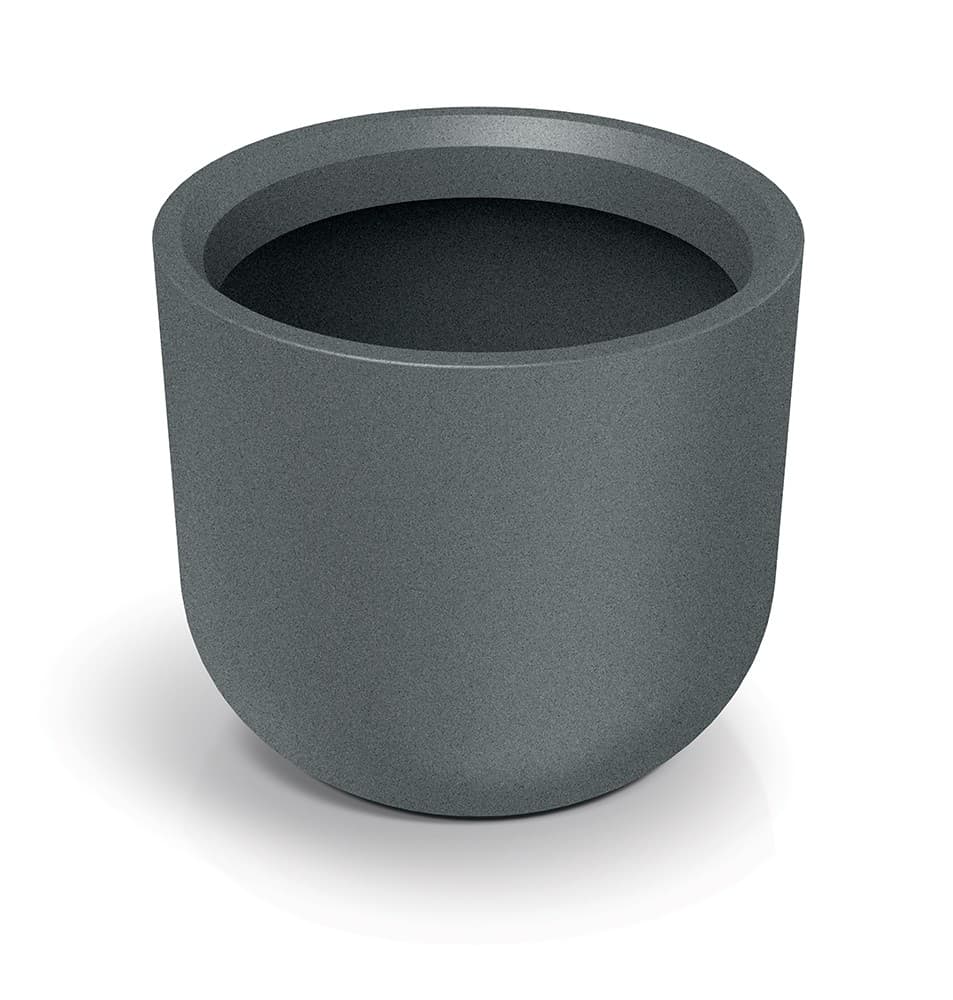 Plastový kvetináč MOLTAS ROUND HIGH granitovo sivý 1