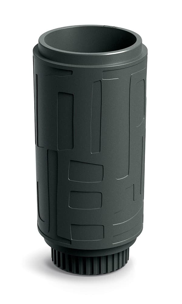 Plastový kvetináč FOLKAS ROUNDOS HIGH tmavosivý 1