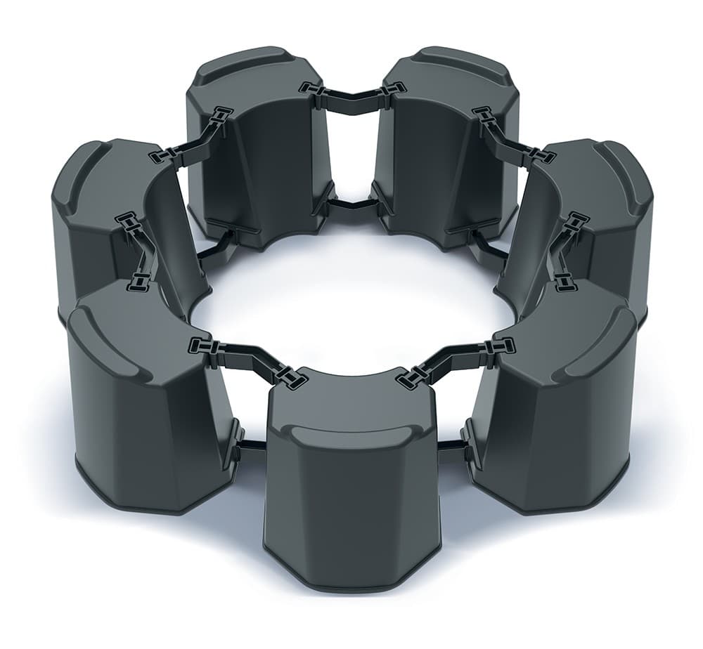 Podstavec pod sud na dažďovú vodu MODULAR BASEWAN SET II antracit 1