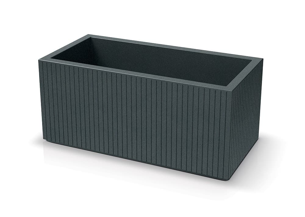 Plastový kvetináč COROS CASES 80 cm grafitový