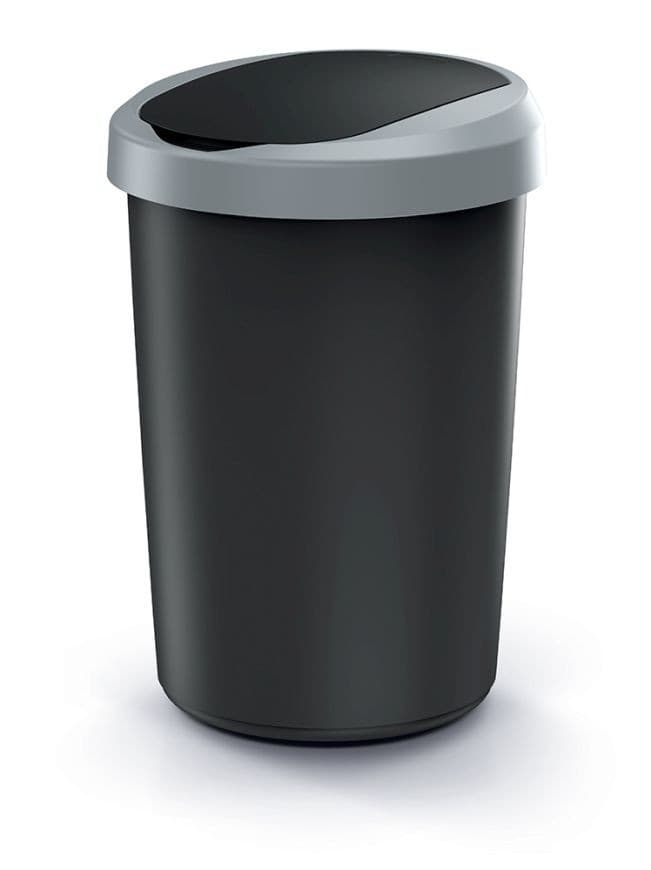 Odpadkový kôš COMPACTO 40 L čierny/svetlosivý