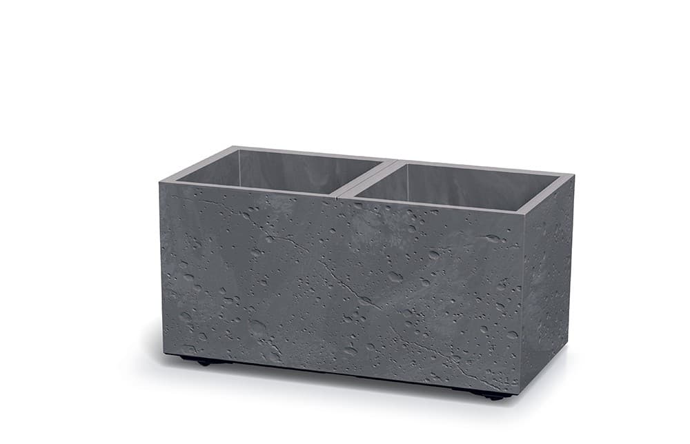 Plastový kvetináč SIERRAS BETON EFFECT marengo 1
