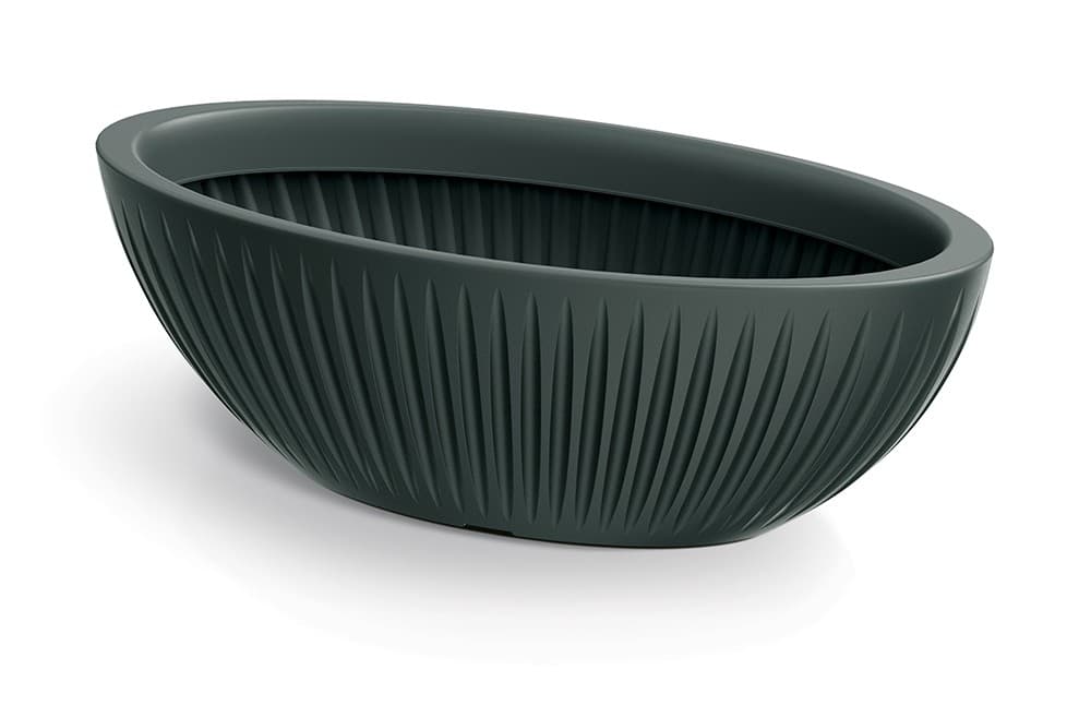 Oválny kvetináč LATIE 58 cm antracitový 1