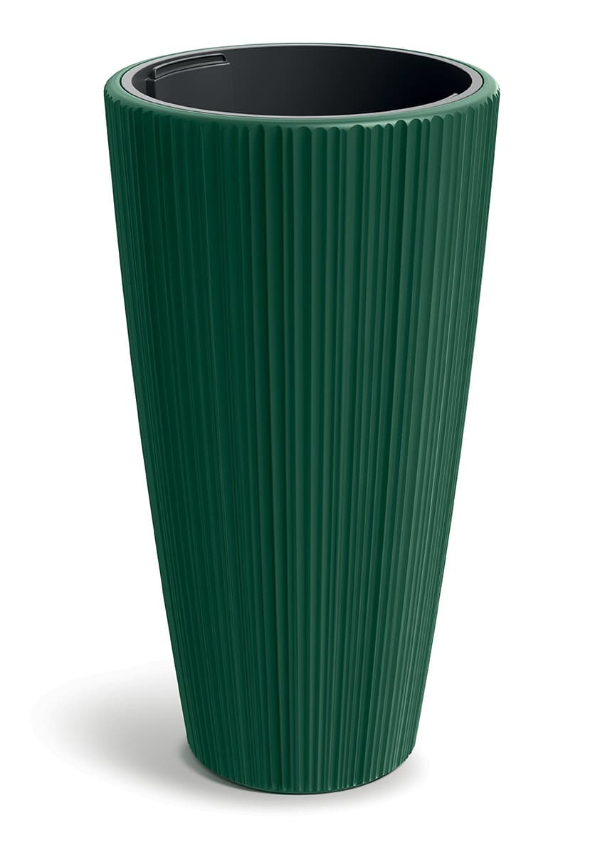 Plastový kvetináč OROS 39 cm tmavozelený matný 1