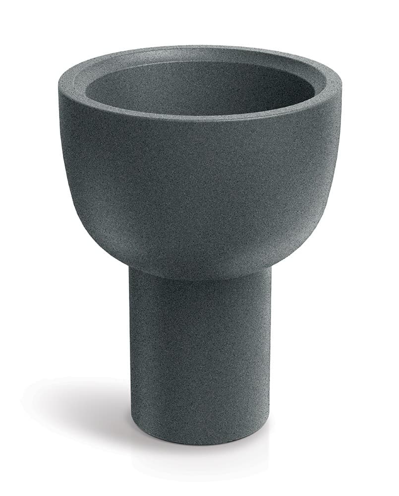 Plastový kvetináč MOLTAS VESSEL 40 cm granitovo sivý 1