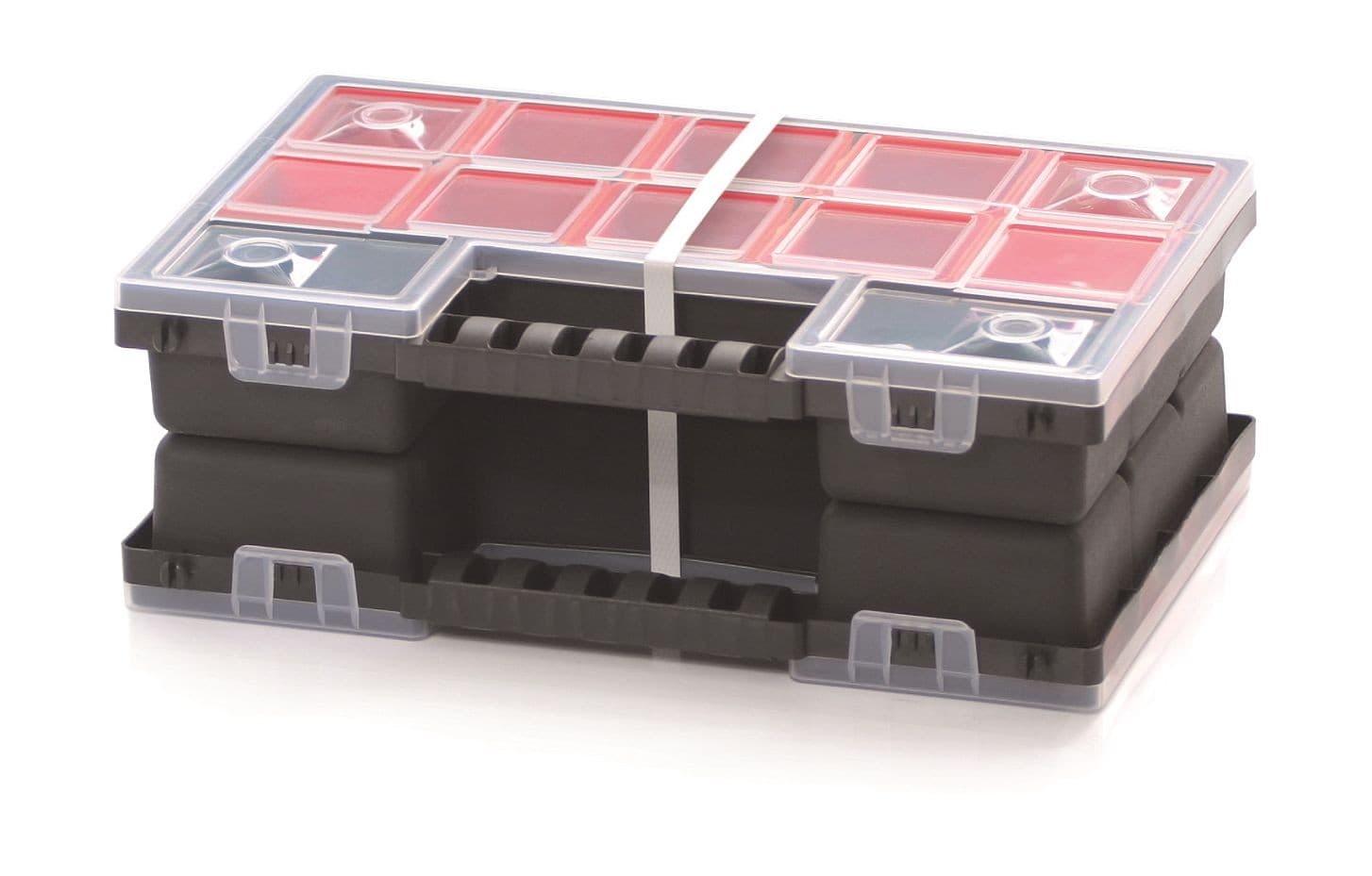 Organizér ZERGOB DUO 28,7 x 18,6 x 10 cm černo-červený