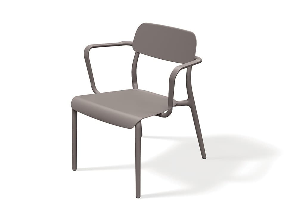 Záhradné kreslo Rimos 62 cm zemito hnedé