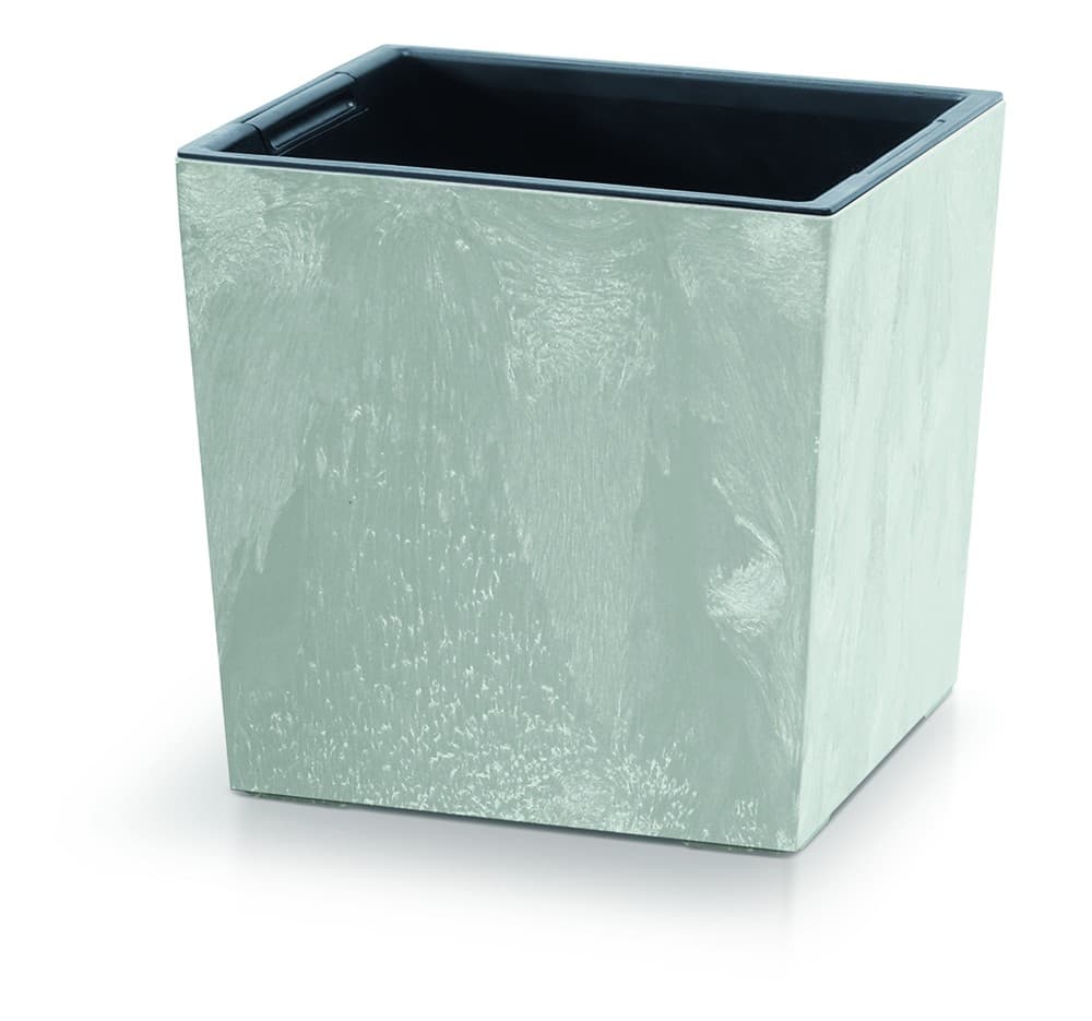 Kvetináč NURBI CUBE BETÓN EFEKT šedý 1