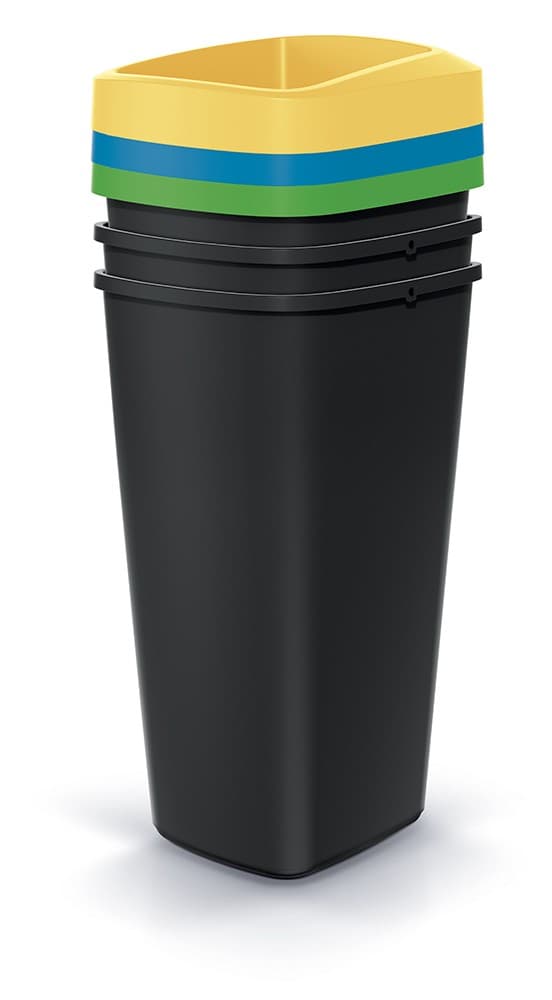 Súprava odpadkových košov COMPACTO 3x25 L čierna 1