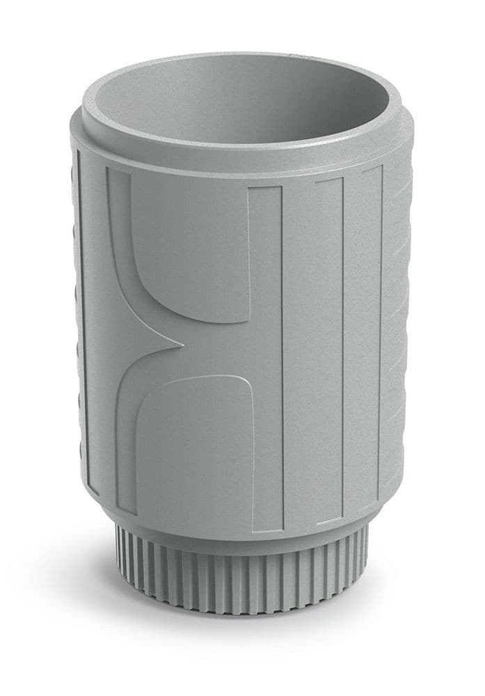 Plastový kvetináč FOLKAS ROUNDOS MIDL 40 cm betónovo sivý