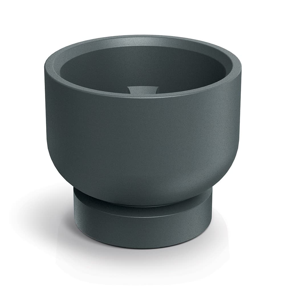 Kvetináč Moltas Base Round 40 cm grafitový