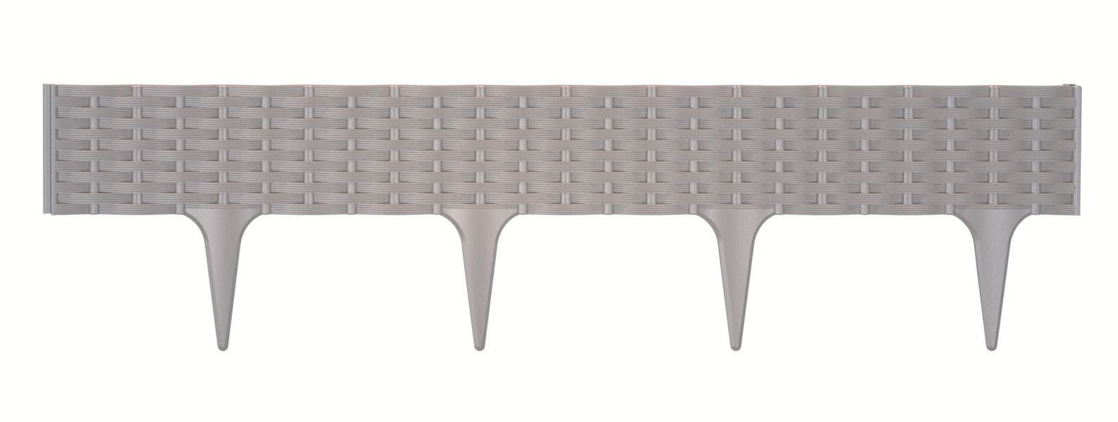 Trávny lem hladký BORDER II šedý kameň 390cm