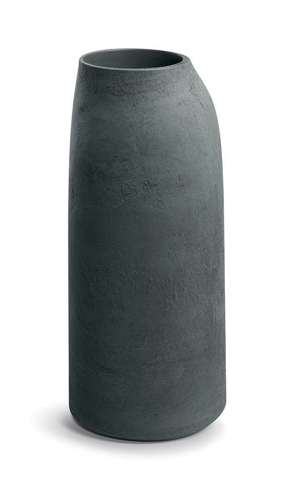 Plastový kvetináč EPOCCOS HIGHOS 46 cm grafitovo sivý 1