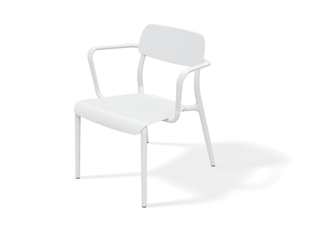 Záhradné kreslo RIMOS 62x62,5x74,8 cm biele 1