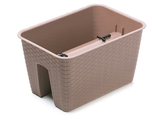 Tuhlík na zábradlie Ratona mocca 40 cm 1