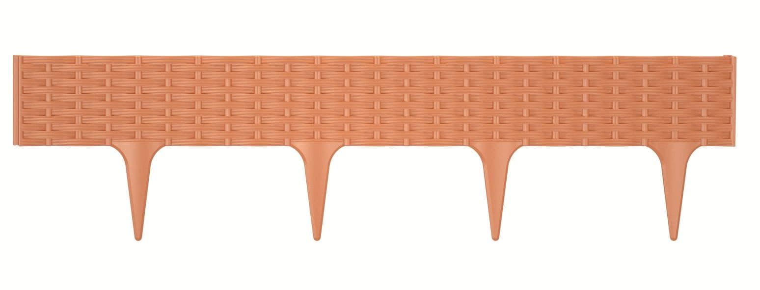 Trávnikový lem BORDER terakota 390cm 1