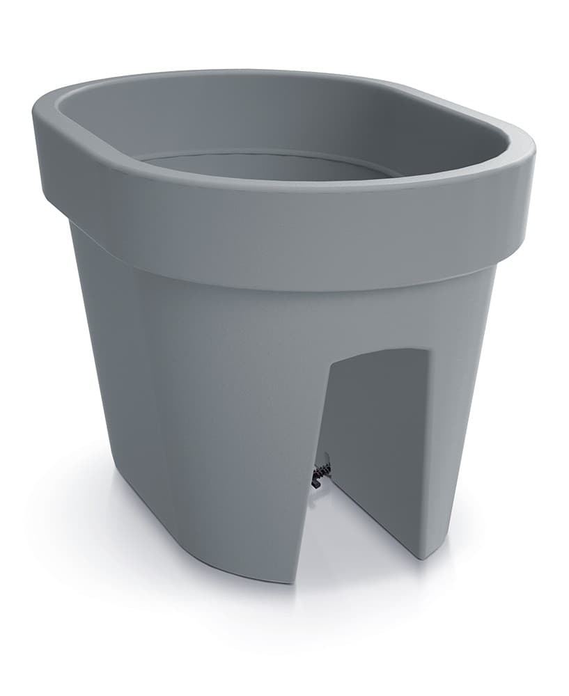 Kvetináč Lofly Railing sivý