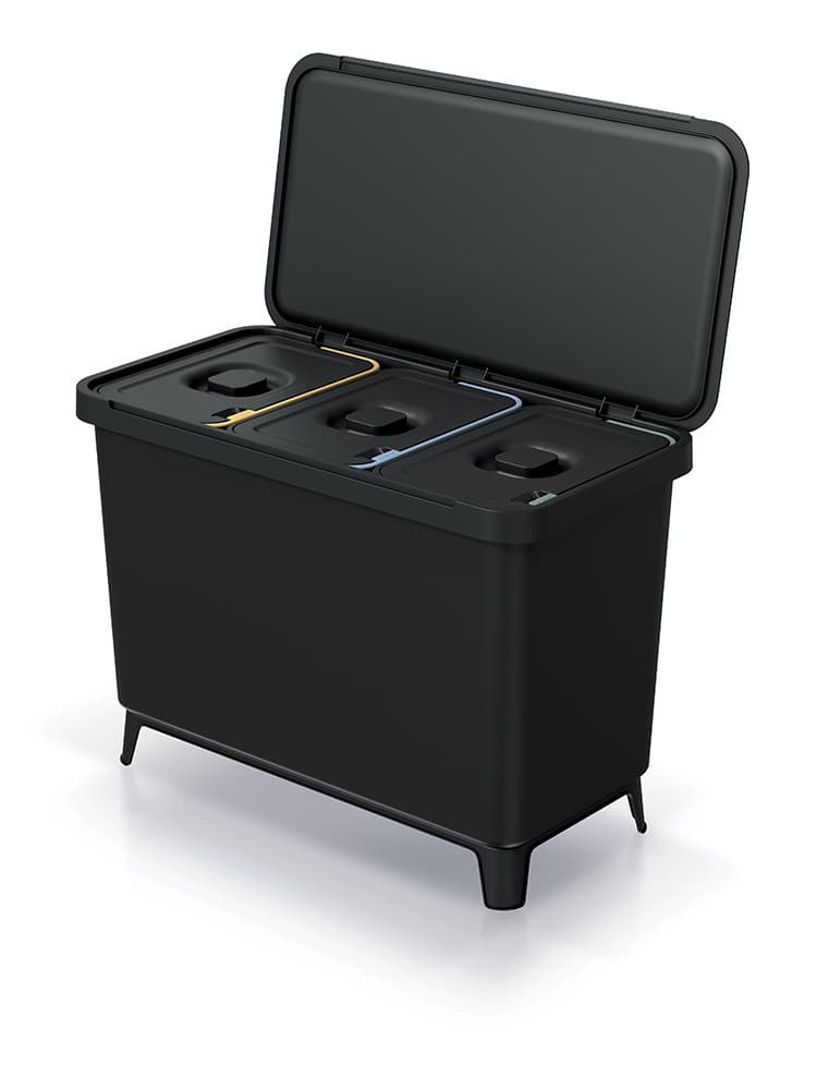 Odpadkový koš SYSTEMO 3x10 L černý 1