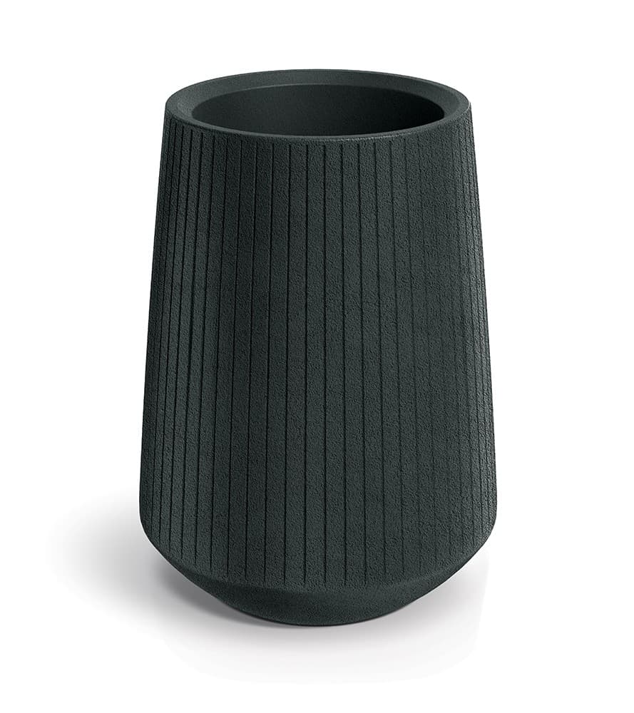 Plastový kvetináč COROS BOWL HIGH 40 cm tmavosivý