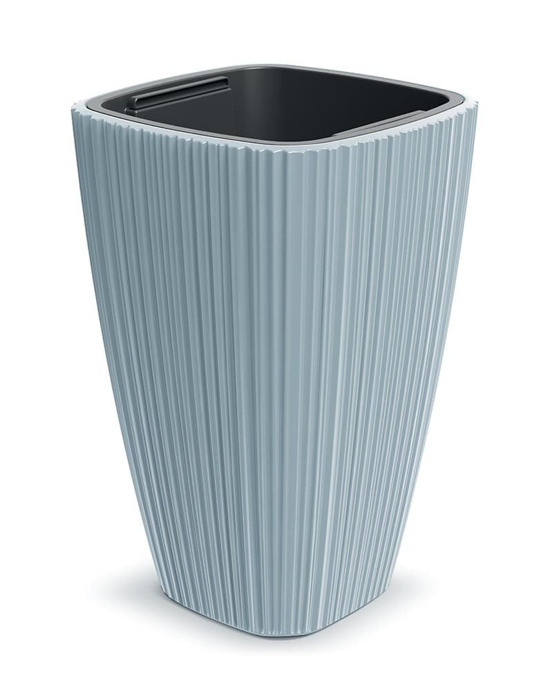 Plastový kvetináč OROS svetlosivý