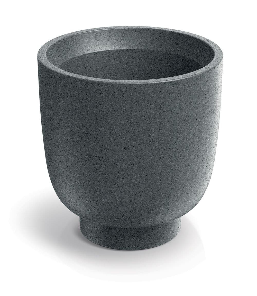 Plastový kvetináč Vemos Mild 40 cm granitovo sivý