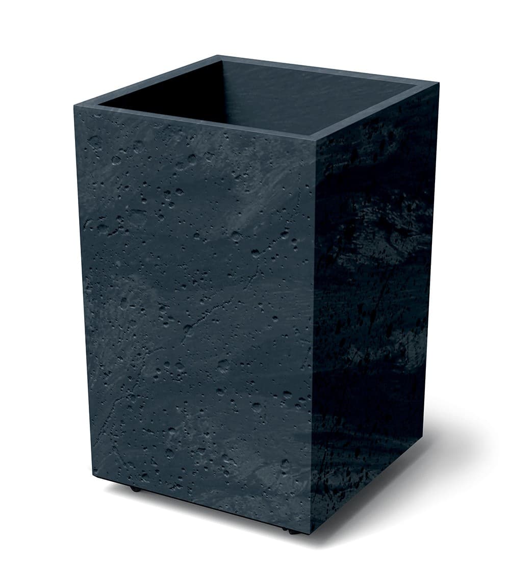 Plastový kvetináč SIERRAS SQUARE HIGH BETON EFFECT 38,5 cm antracitový 1