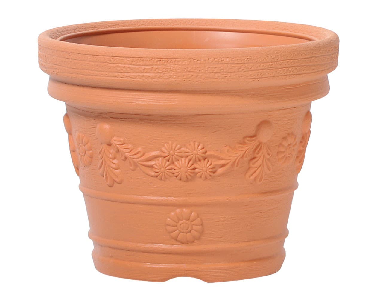 Kvetináč Decora Ancient oranžový 1