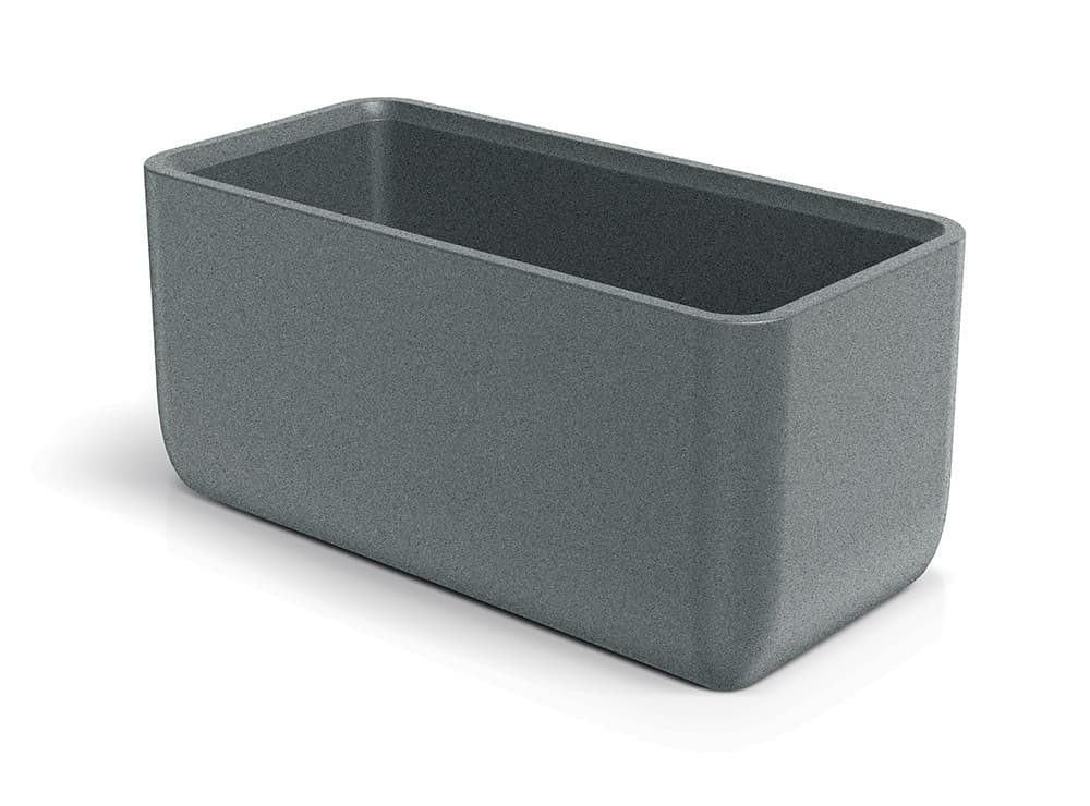 Plastový kvetináč MOLTAS CASE 80 cm granitovo sivý 1