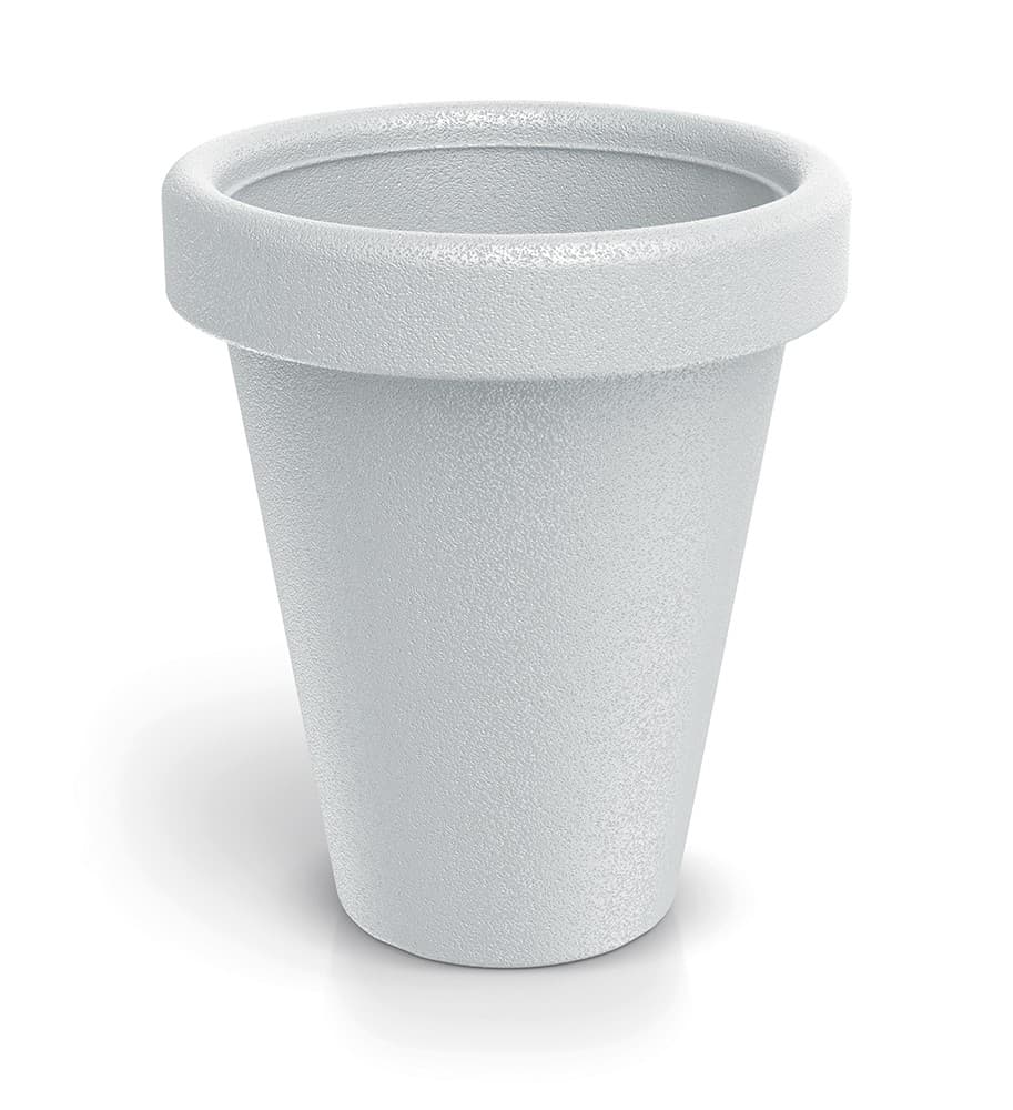 Plastový kvetináč ORIGINAL 39 cm biely matný