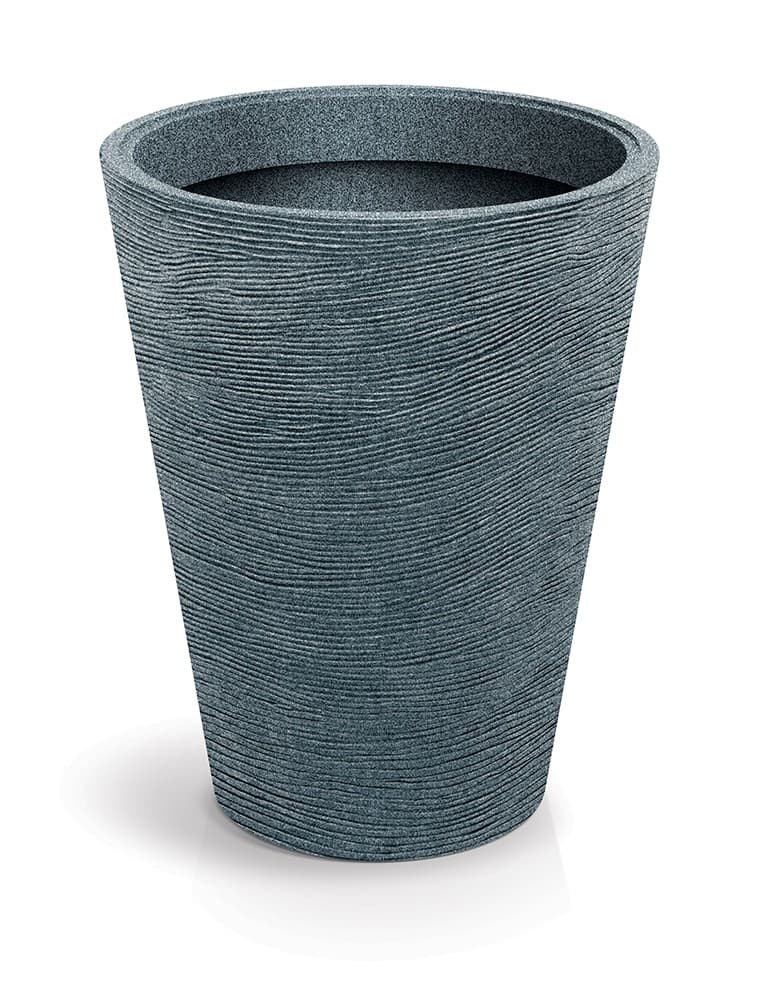 Plastový kvetináč TUBRAN ROUND MIDL 48 cm granitový 1