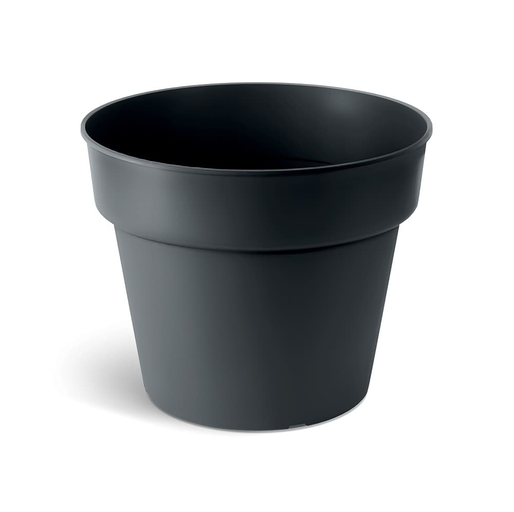 Plastový kvetináč PLANTIS čierny matný 1