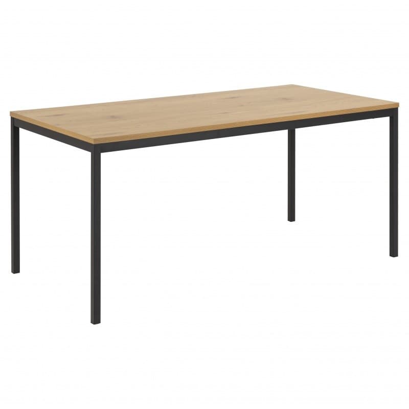 Jedálenský stôl Seaford 160x80x74 cm dub divoký/černá 1