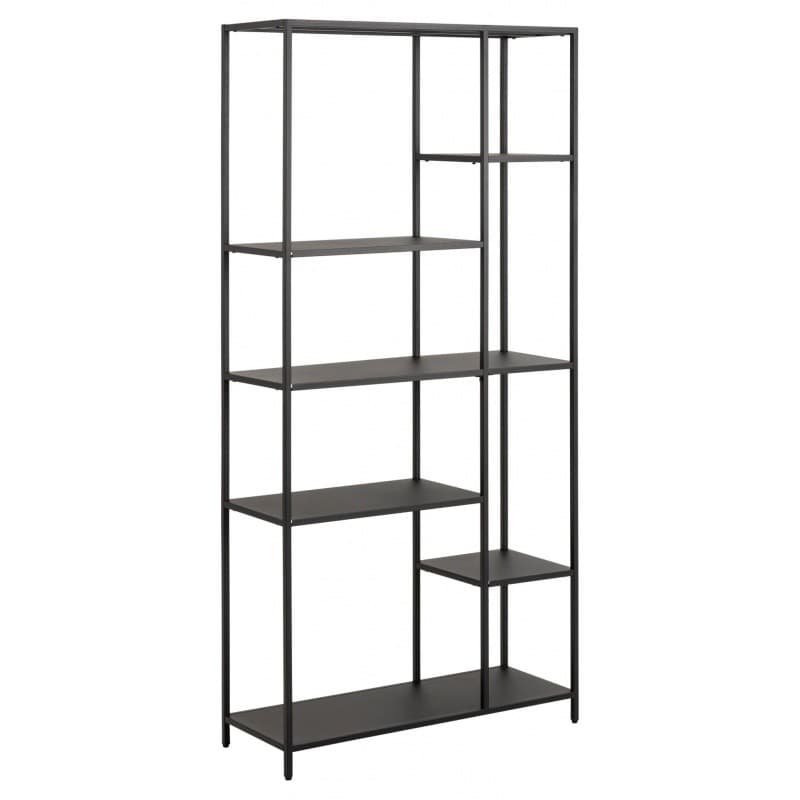 Regál Newcastle 165 cm čierny 1