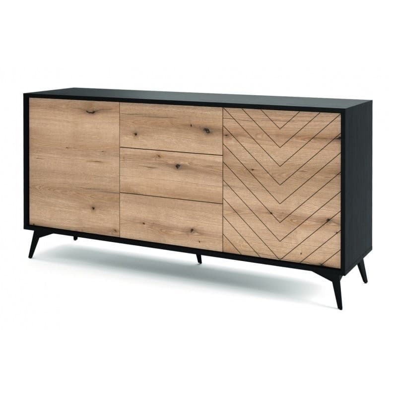 Komoda Diamond 153,5 cm I dub/čierna 1