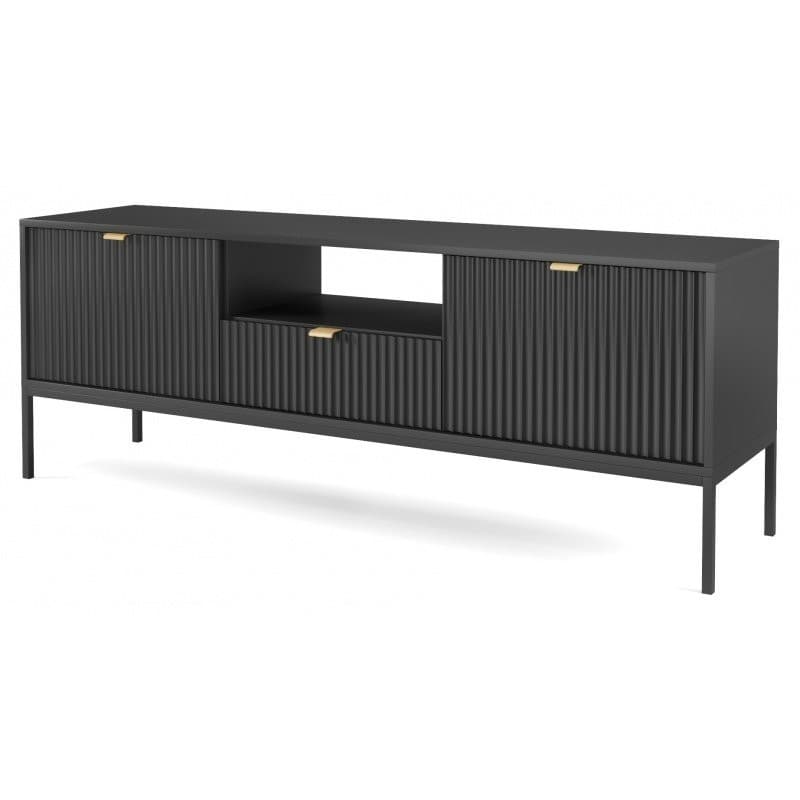 Televizní stolek Nova 154 cm černý/černý rám 1