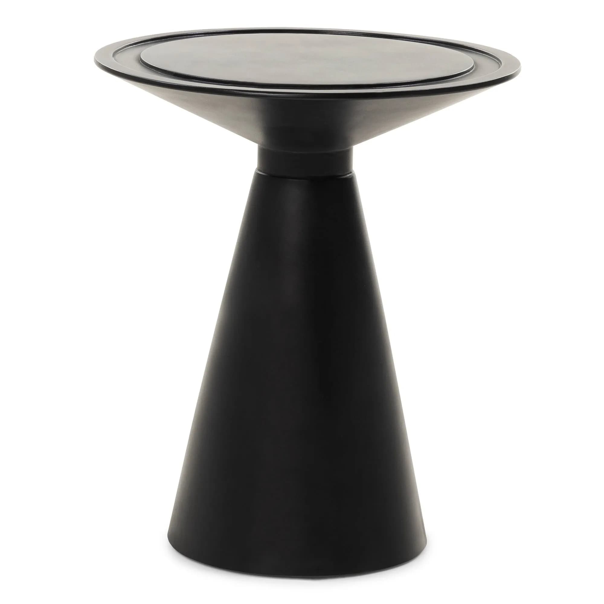 Odkládací stolek Gavi 47 cm beton/černý 1