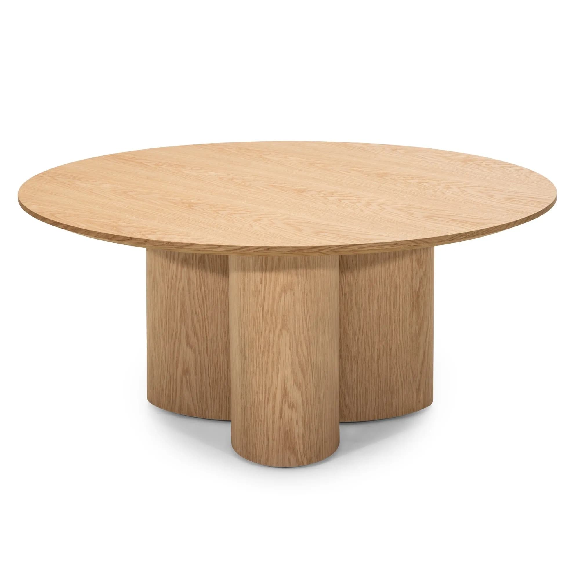 Okrúhly konferenčný stolík Torino 100 cm dub prírodný 1