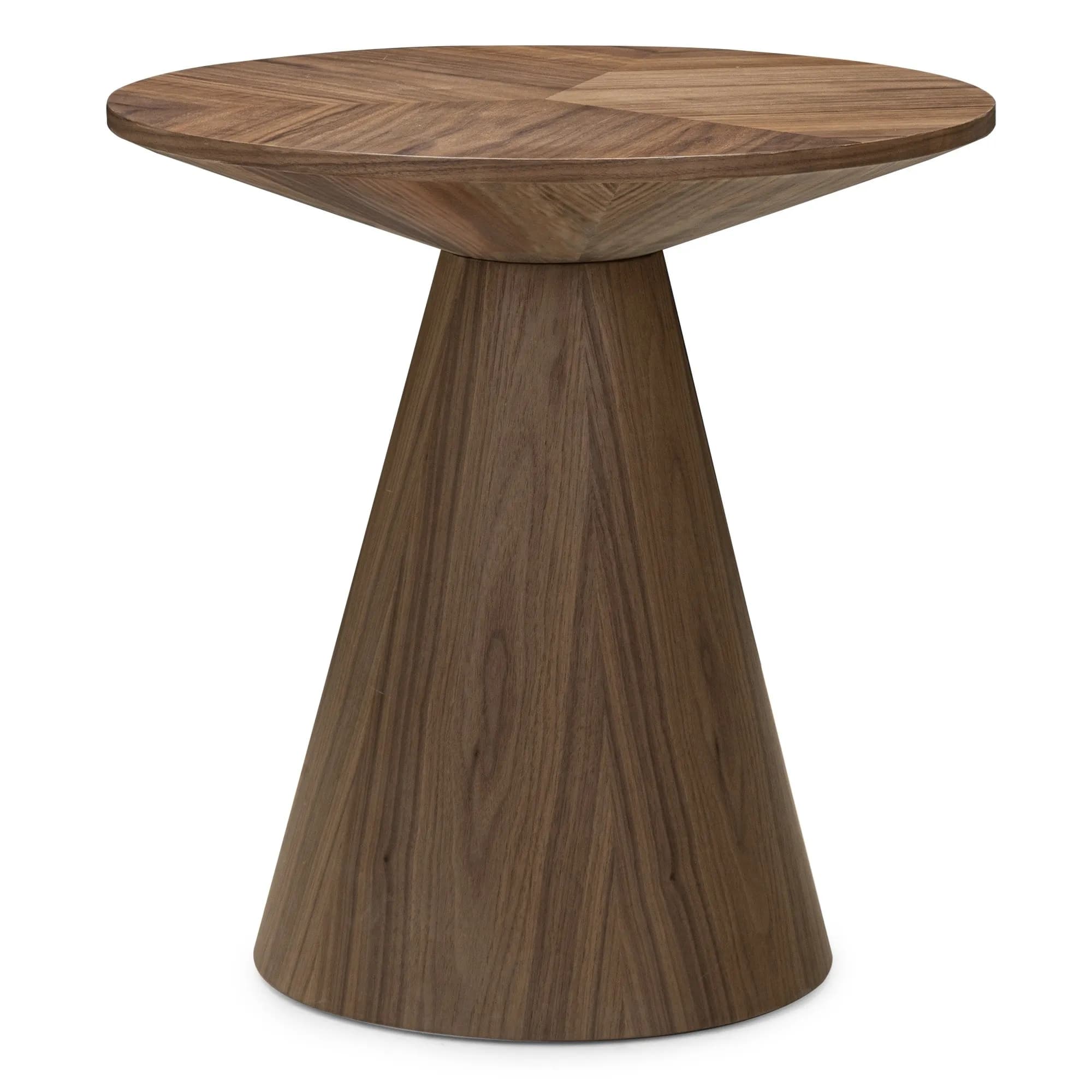 Okrúhly odkladací stolík Ange 60 cm orech 1