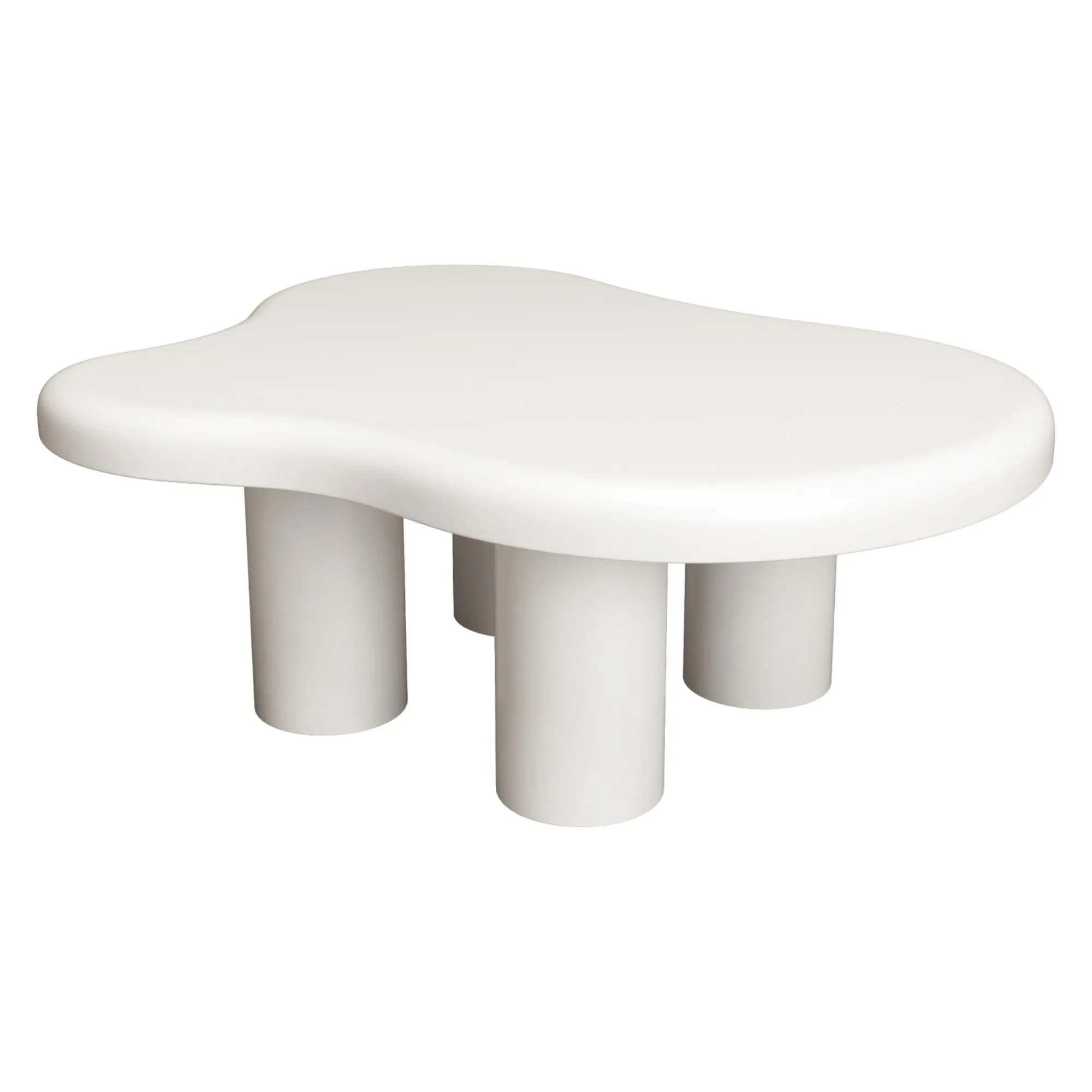 Konferenčný stolík Vercelli, 100 cm biely 1