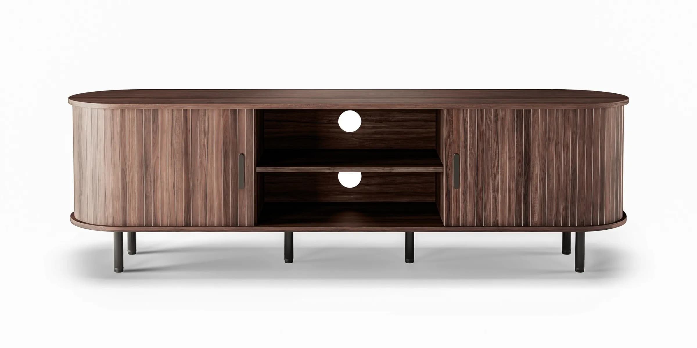 TV stolík Gliss 180 cm 02 orech tmavý