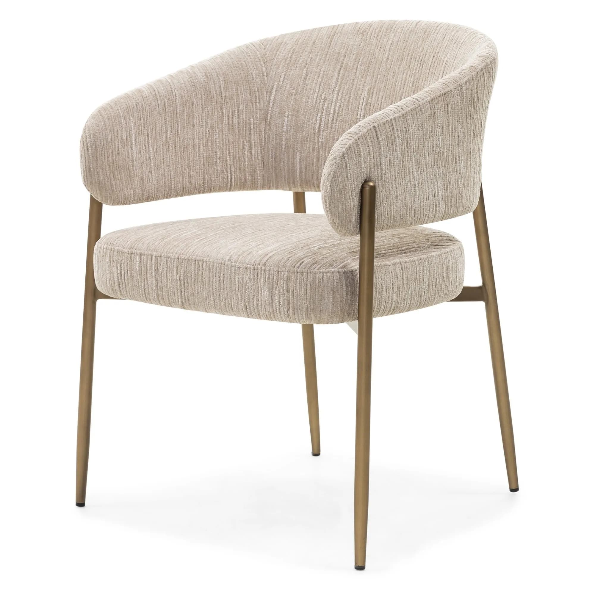 Designová čalouněná jídelní židle Umbra béžová