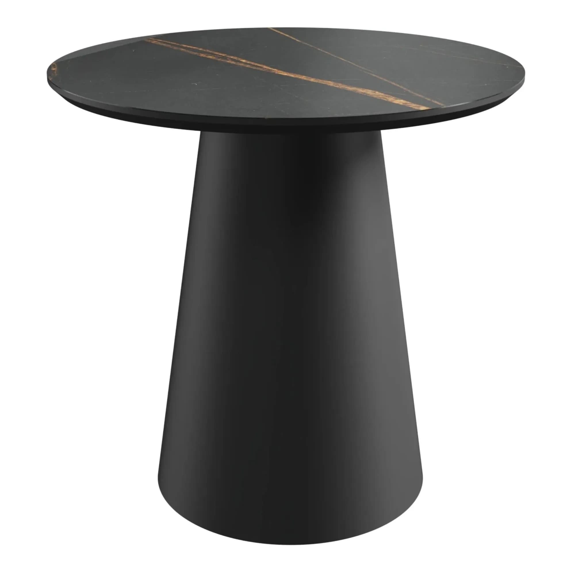 Konferenční stolek Margos 46 cm černý/mramor I