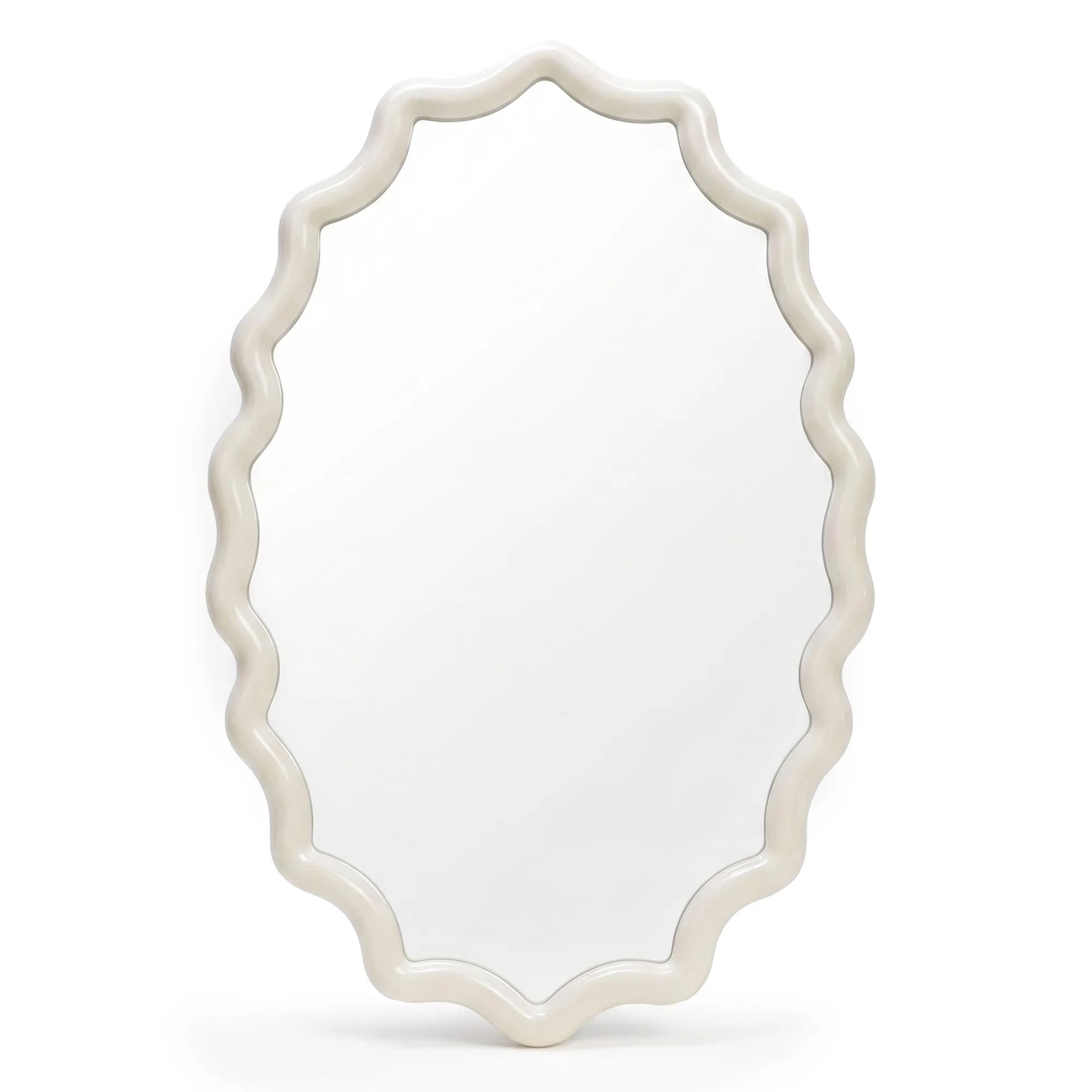 Nástenné zrkadlo Lumi 120 cm biele